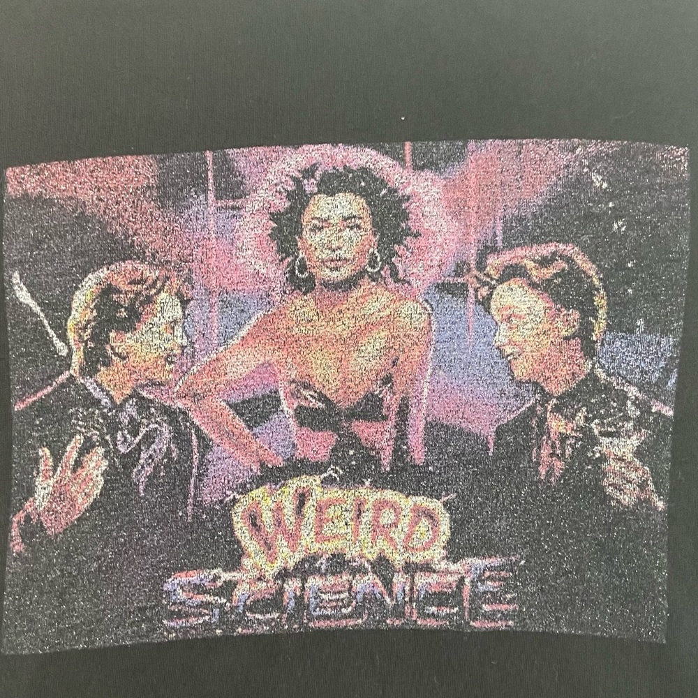 1985 Vintage Weird Science Movie T Shirt Black  S - Picture 3 of 8